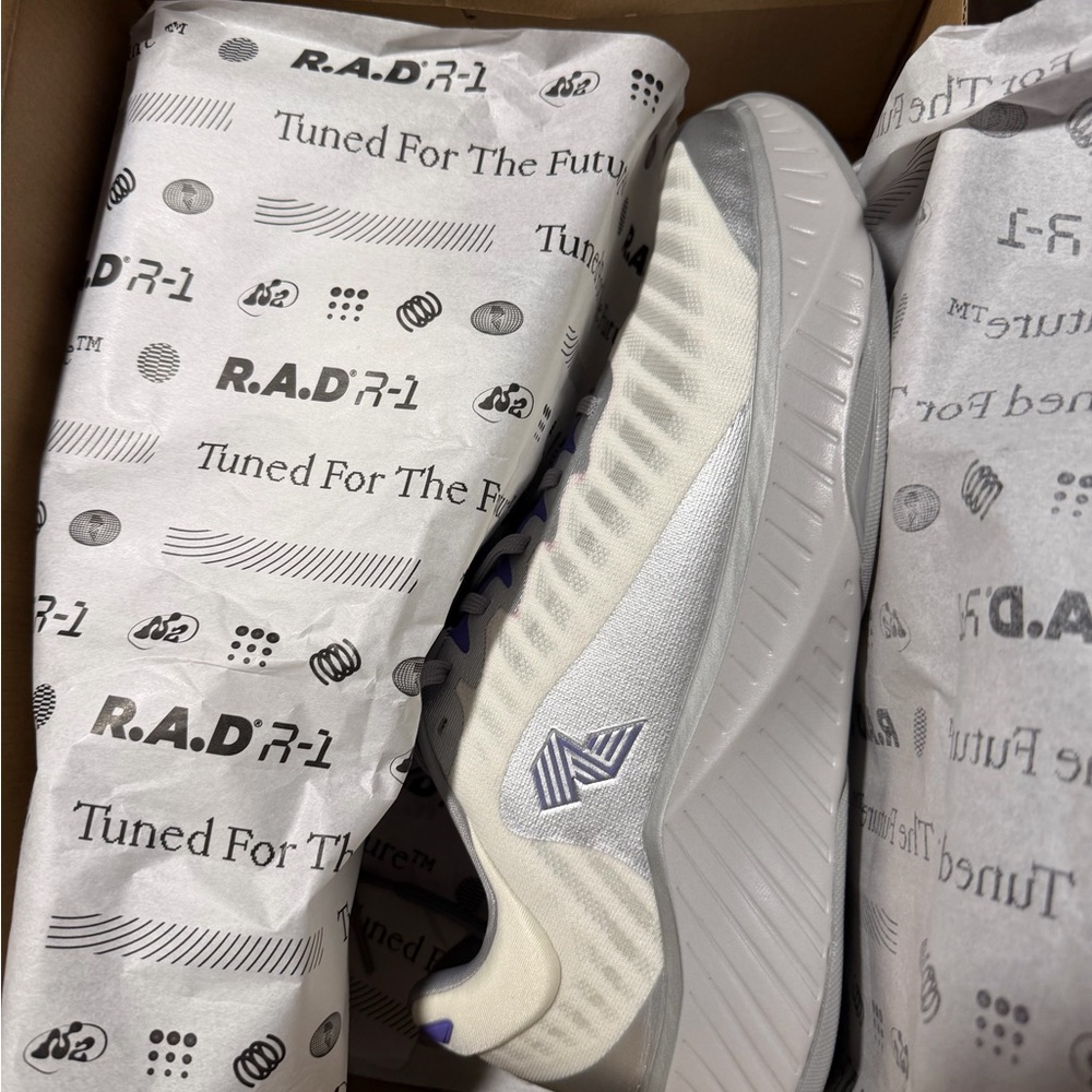 R.A.D R-1 Silver Athletic Shoes
